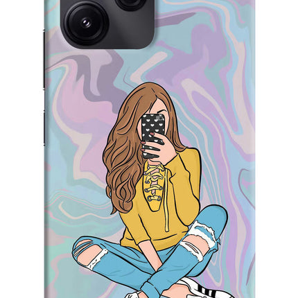 Selfie Girl Redmi 12 5G Hard Case Back Cover by Casekaro