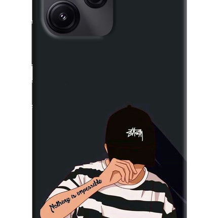 Aesthetic Boy Redmi 12 5G Hard Case Back Cover by Casekaro