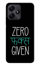 Zero Fucks Given Redmi 12 5G Hard Case Back Cover by Casekaro
