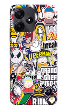 Sticker Bomb Redmi 12 5G Hard Case Back Cover by Casekaro