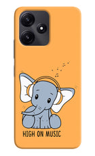 High On Music Redmi 12 5G Hard Case Back Cover by Casekaro