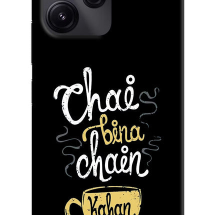 Chai Bina Chain Kaha Re Redmi 12 5G Hard Case Back Cover by Casekaro