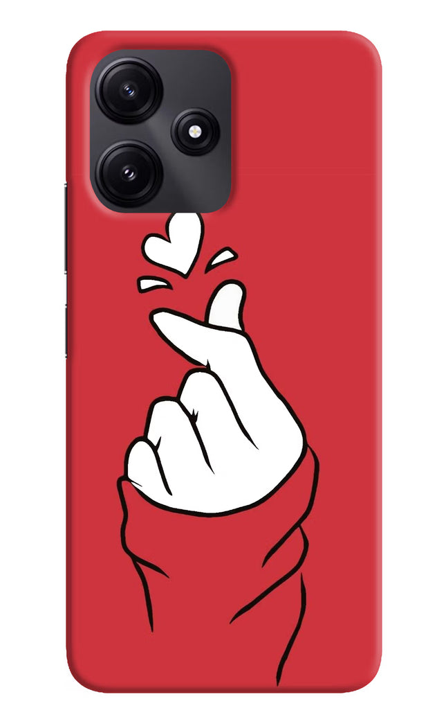 Korean Love Sign Redmi 12 5G Hard Case Back Cover by Casekaro