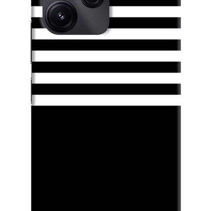 Black and White Print Redmi 12 5G Hard Case Back Cover by Casekaro