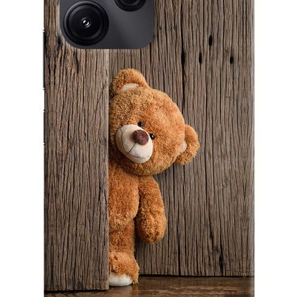 Teddy Wooden Redmi 12 5G Hard Case Back Cover by Casekaro