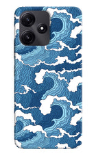 Blue Waves Redmi 12 5G Hard Case Back Cover by Casekaro