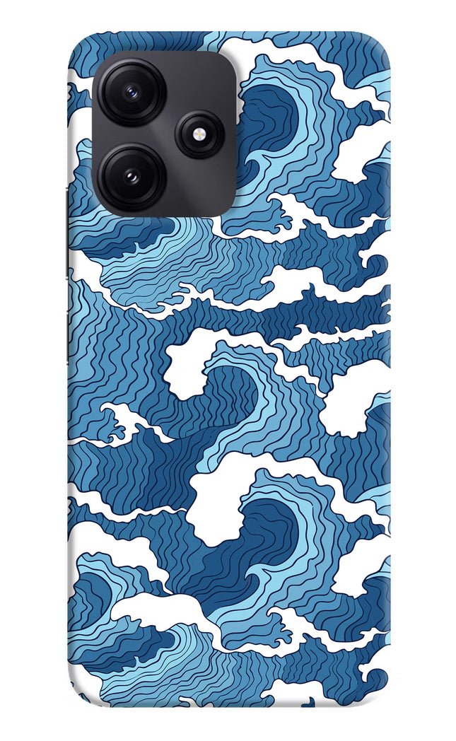 Blue Waves Redmi 12 5G Hard Case Back Cover by Casekaro
