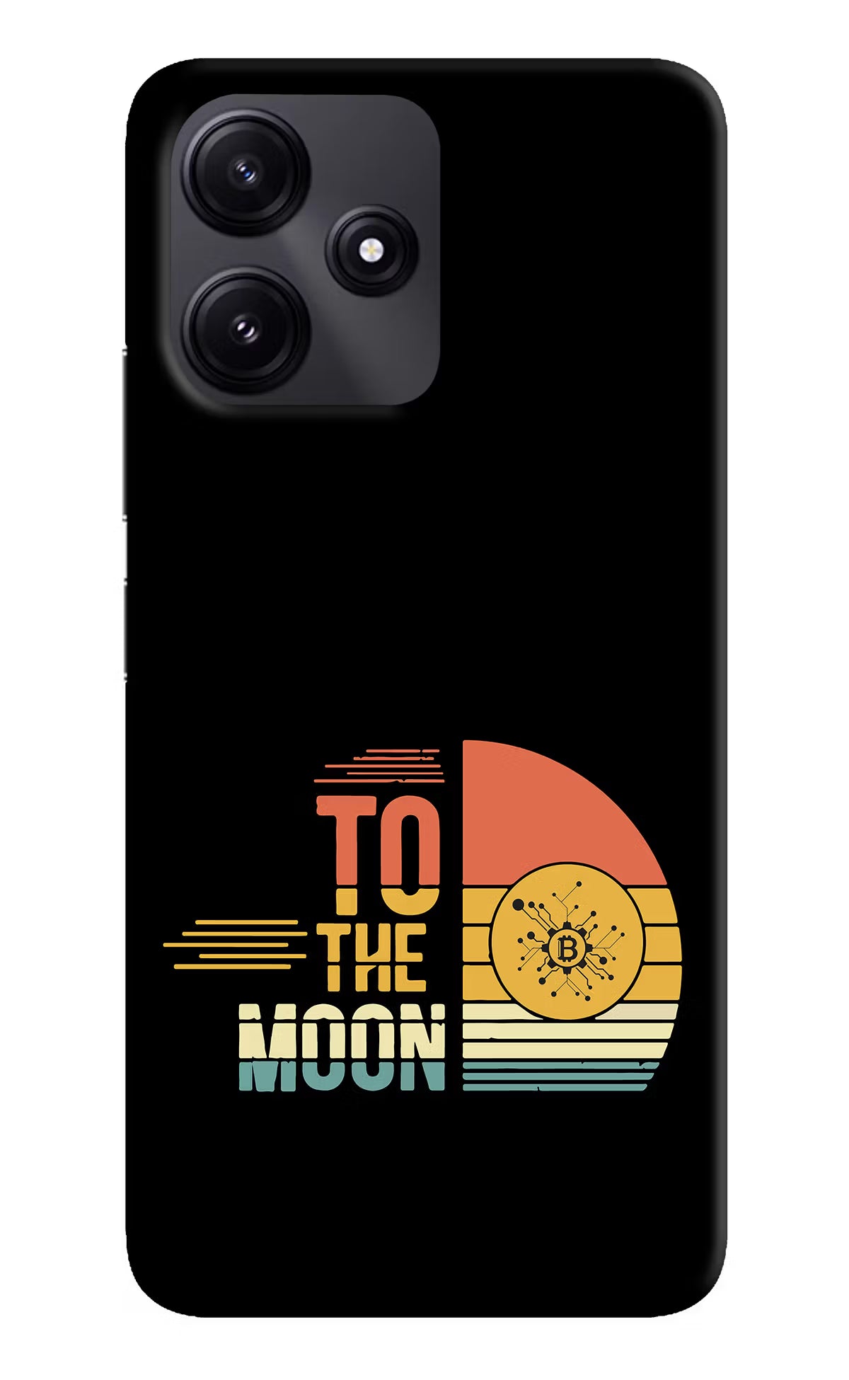 To the Moon Redmi 12 5G Hard Case Back Cover by Casekaro