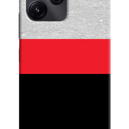 Tri Color Pattern Redmi 12 5G Hard Case Back Cover by Casekaro