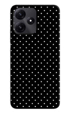 White Dots Redmi 12 5G Hard Case Back Cover by Casekaro