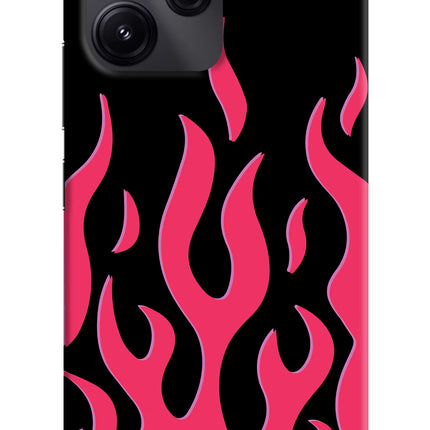Fire Flames Redmi 12 5G Hard Case Back Cover by Casekaro