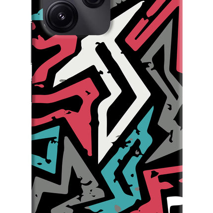 Geometric Graffiti Redmi 12 5G Hard Case Back Cover by Casekaro