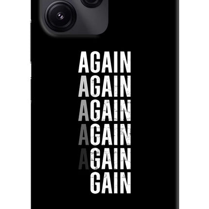 Again Again Gain Redmi 12 5G Hard Case Back Cover by Casekaro