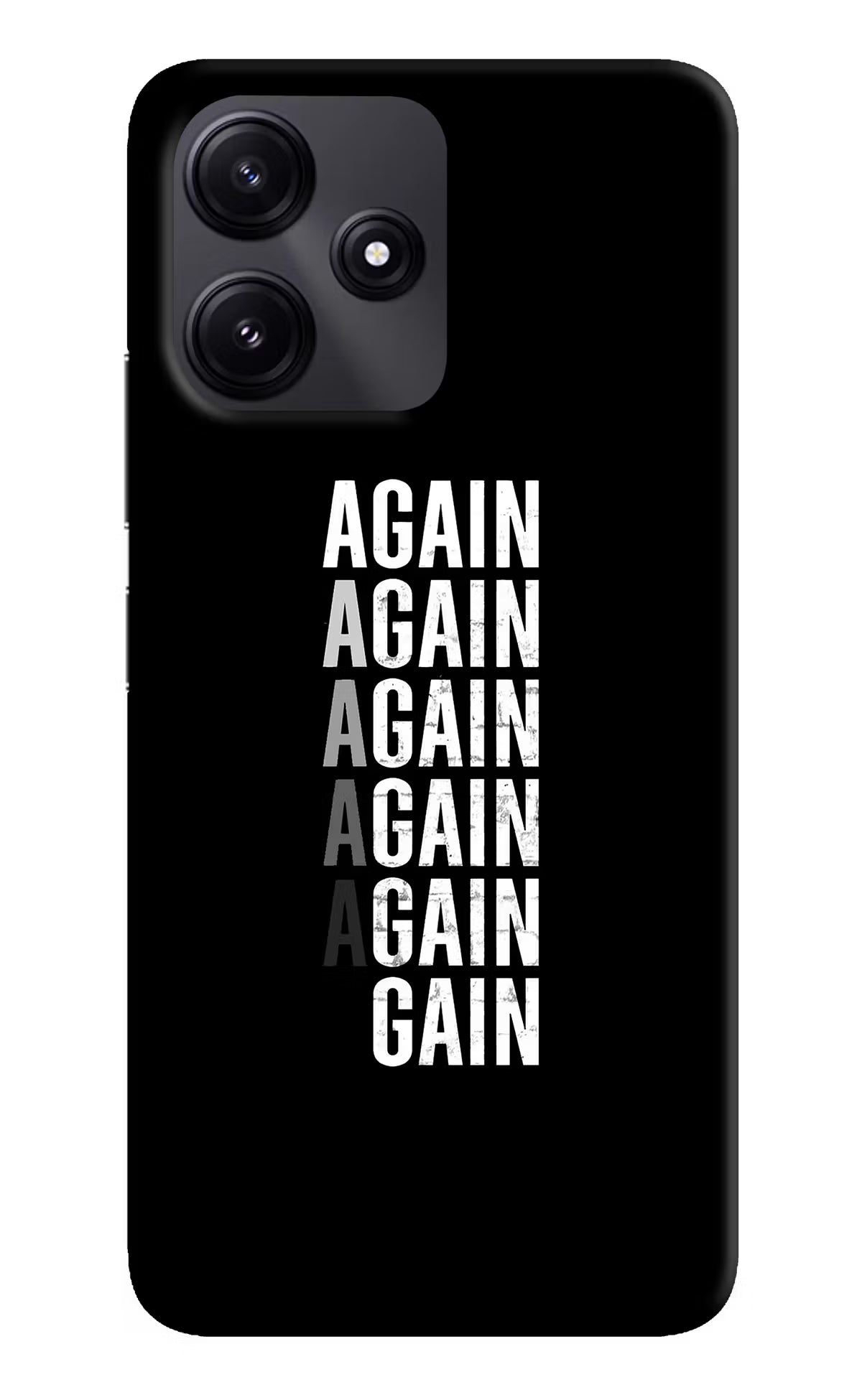 Again Again Gain Redmi 12 5G Hard Case Back Cover by Casekaro