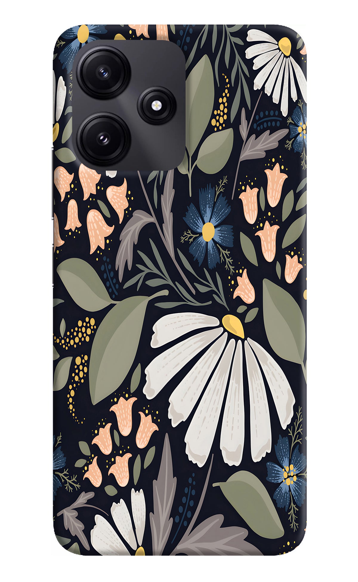 Flowers Art Redmi 12 5G Back Cover