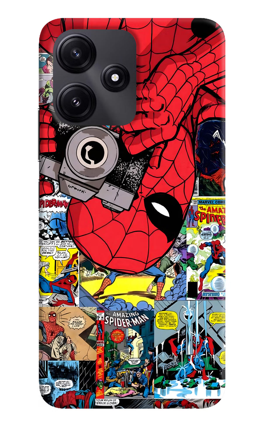 Spider Man Redmi 12 5G Back Cover, Hard case