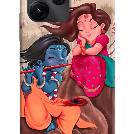 Radhe Krishna Redmi 12 5G Hard Case Back Cover by Casekaro