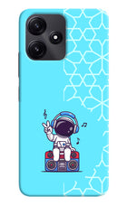 Cute Astronaut Chilling Redmi 12 5G Hard Case Back Cover by Casekaro