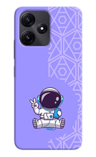 Cute Astronaut Chilling Redmi 12 5G Hard Case Back Cover by Casekaro