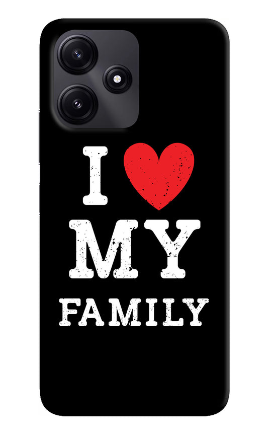 I Love My Family Redmi 12 5G Back Cover