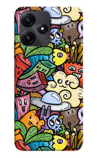 Veggie Doodle Redmi 12 5G Hard Case Back Cover by Casekaro