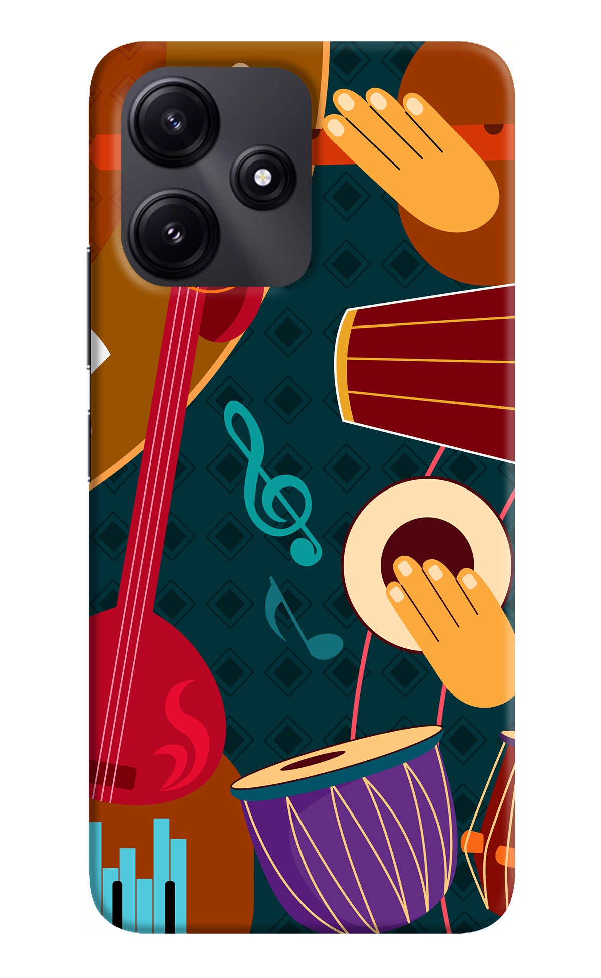 Music Instrument Redmi 12 5G Back Cover