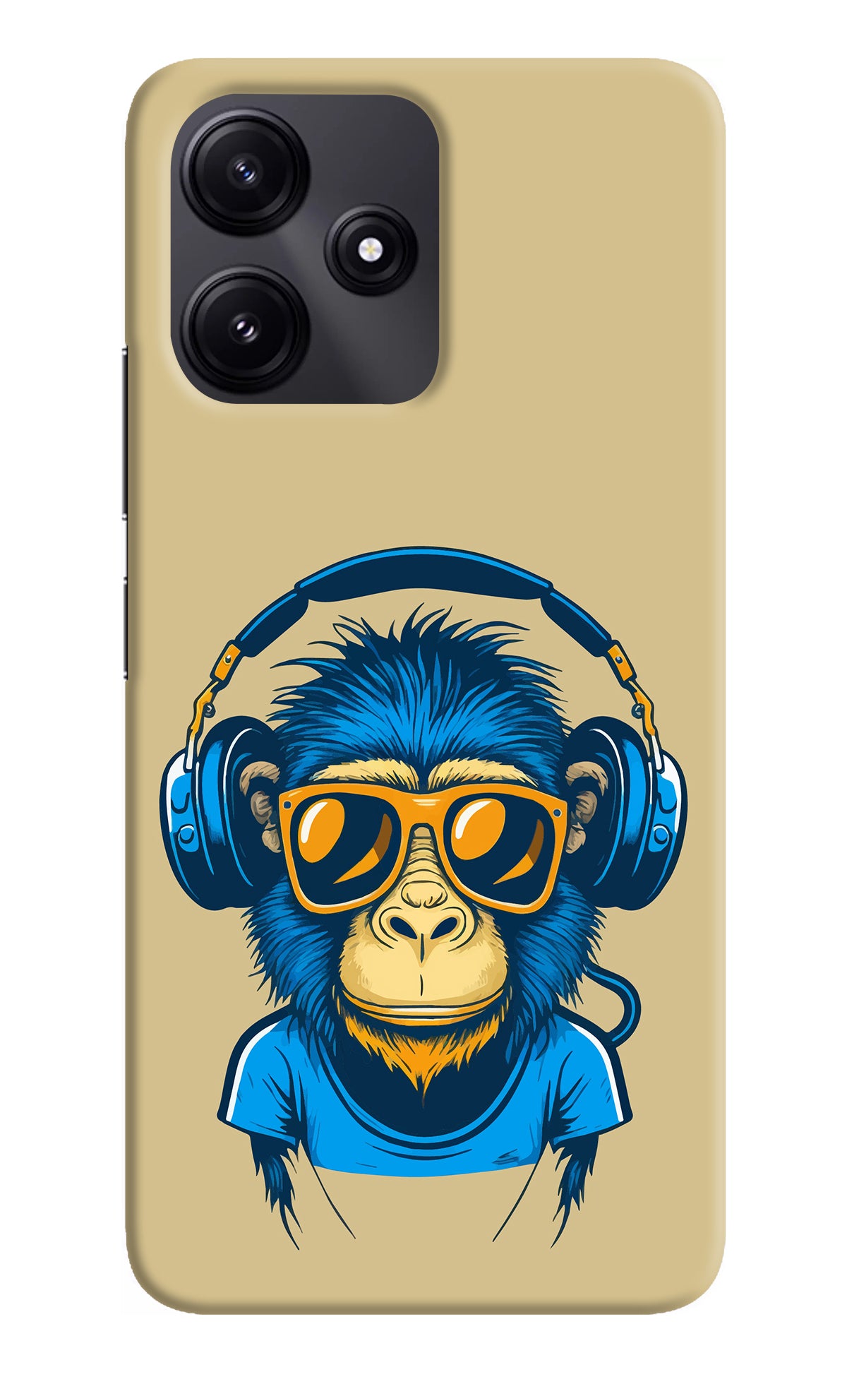 Monkey Headphone Redmi 12 5G Back Cover