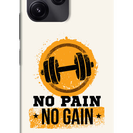 No Pain No Gain Redmi 12 5G Hard Case Back Cover by Casekaro