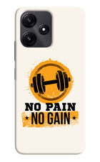 No Pain No Gain Redmi 12 5G Hard Case Back Cover by Casekaro