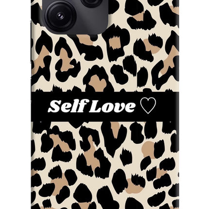 Leopard Print Self Love Redmi 12 5G Hard Case Back Cover by Casekaro