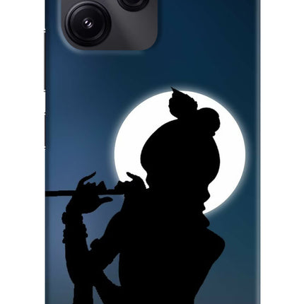 Shri Krishna Silhouette Redmi 12 5G Hard Case Back Cover by Casekaro