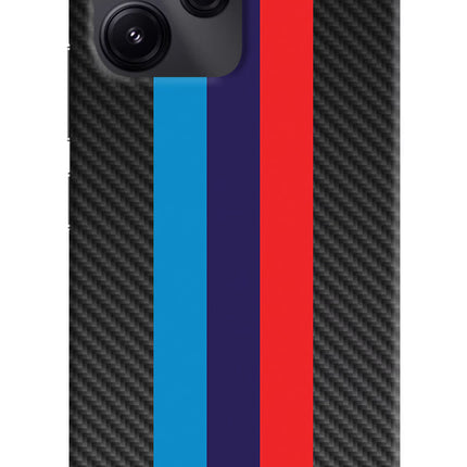 BMW Stripes Pattern Redmi 12 5G Hard Case Back Cover by Casekaro