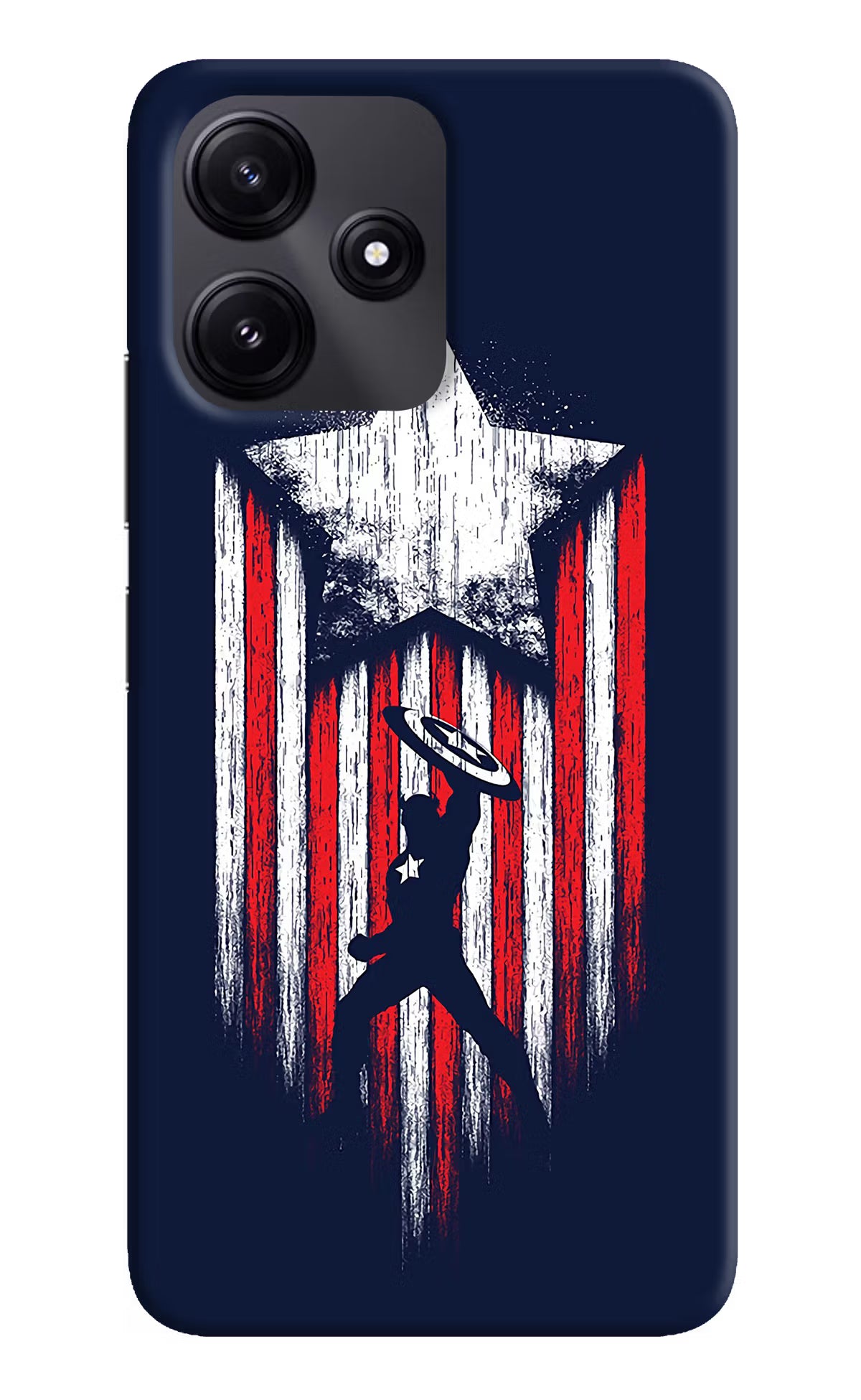 Captain America Marvel Art Redmi 12 5G Hard Case Back Cover by Casekaro