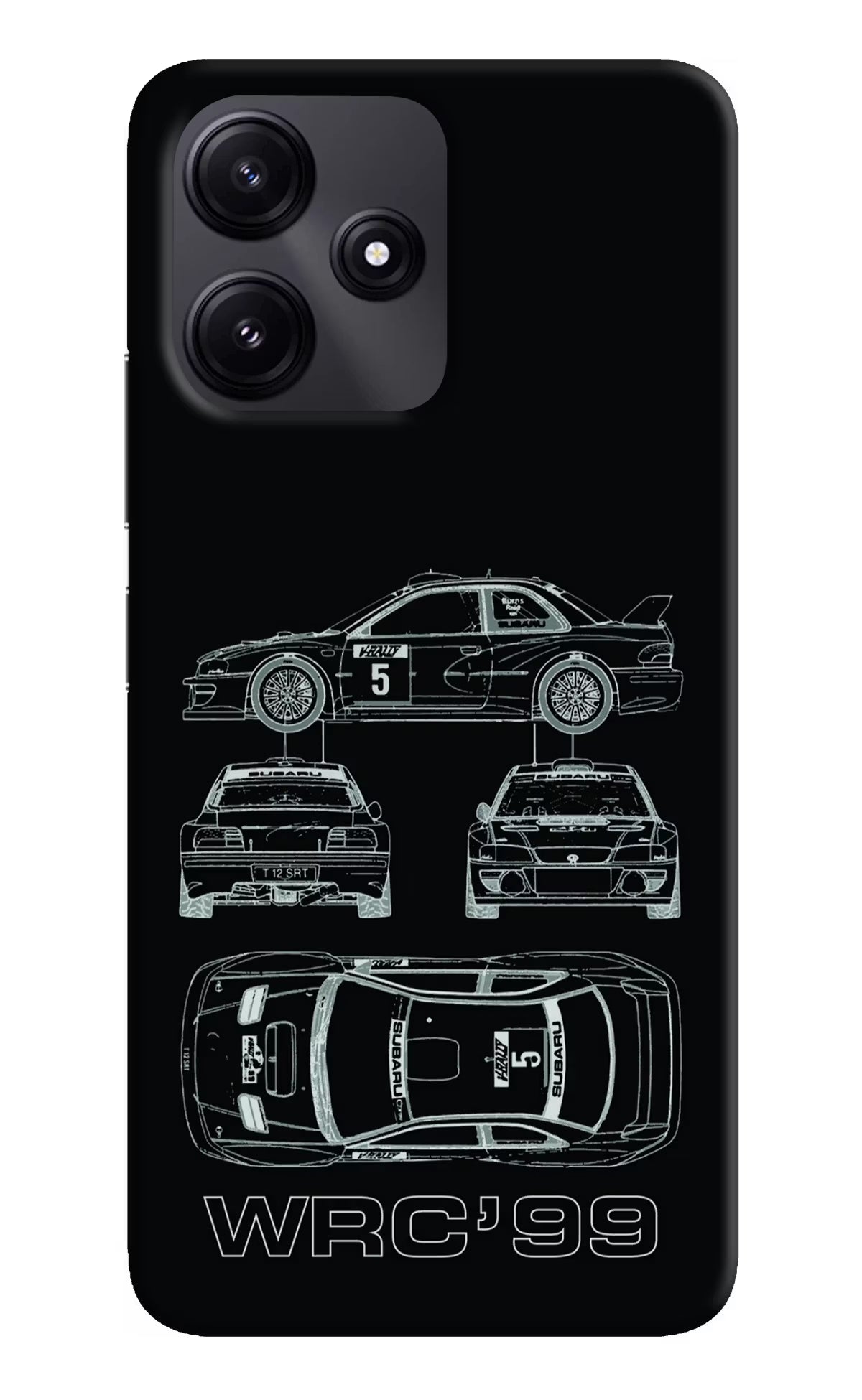 WRC'99 Redmi 12 5G Hard Case Back Cover by Casekaro