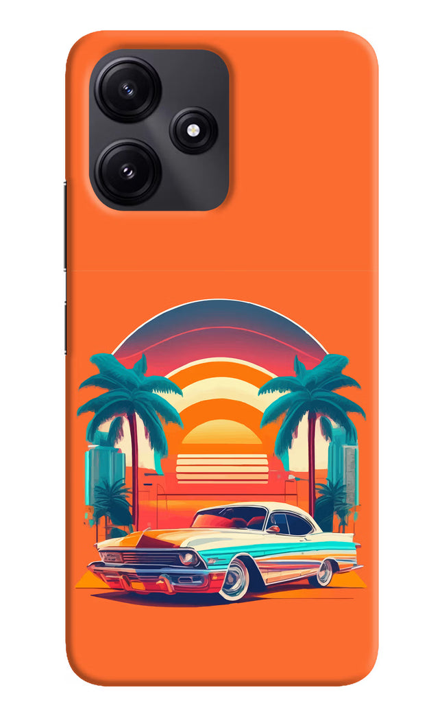 Palm Drive 80s Redmi 12 5G Hard Case Back Cover by Casekaro