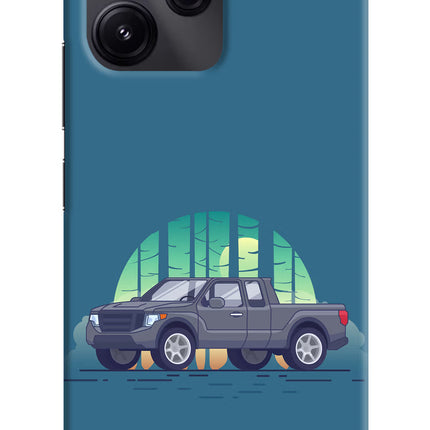 Retro Garage Vibe Redmi 12 5G Hard Case Back Cover by Casekaro
