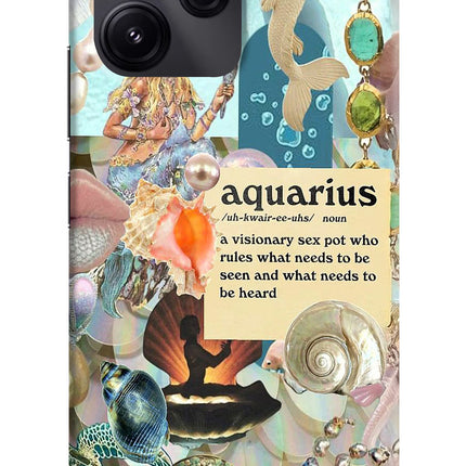 Aquarius Zodiac Redmi 12 5G Hard Case Back Cover by Casekaro