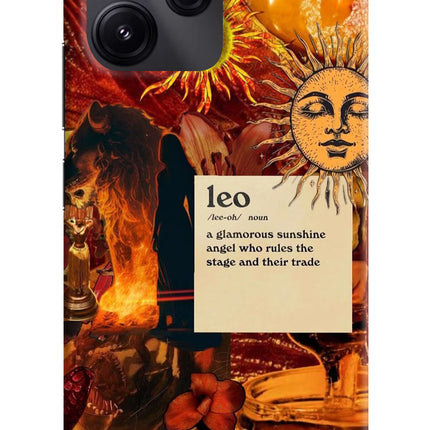 Leo Zodiac Redmi 12 5G Hard Case Back Cover by Casekaro