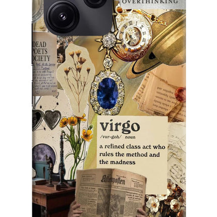 Virgo Zodiac Redmi 12 5G Hard Case Back Cover by Casekaro