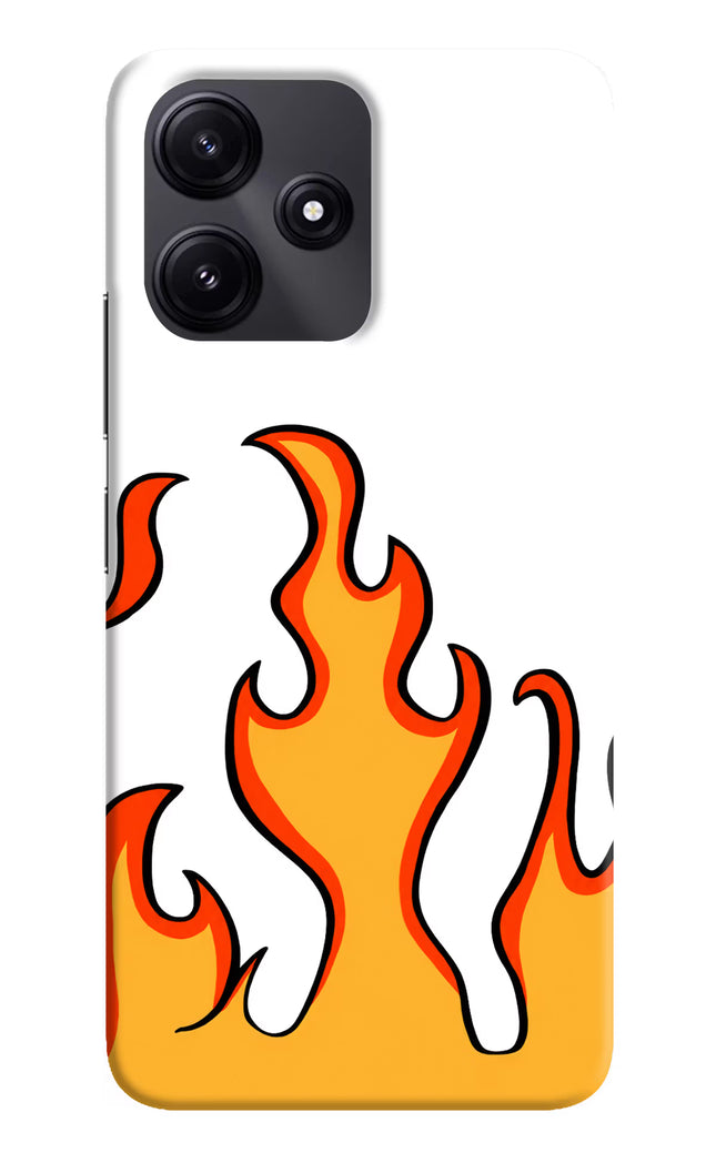 Fired Up – White Redmi 12 5G Hard Case Back Cover by Casekaro