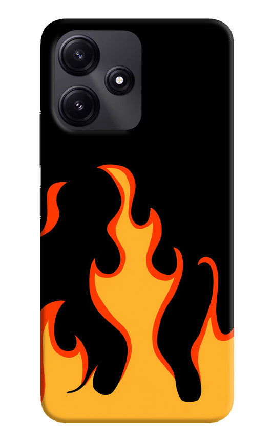 Fired Up – Black Redmi 12 5G Hard Case Back Cover by Casekaro