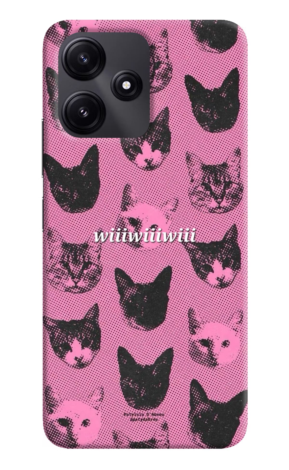 Pink Cats Redmi 12 5G Back Cover