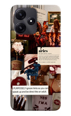Zodiac Aries Redmi 12 5G Hard Case Back Cover by Casekaro