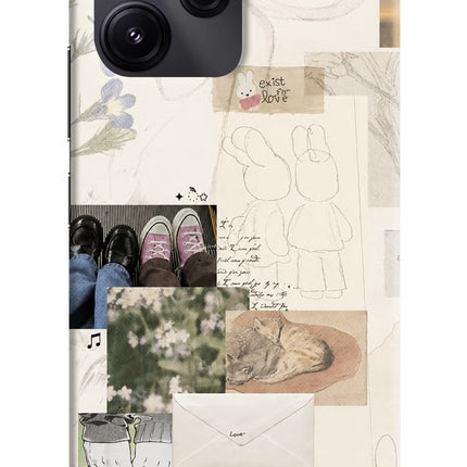Soft Aesthetic Redmi 12 5G Hard Case Back Cover by Casekaro