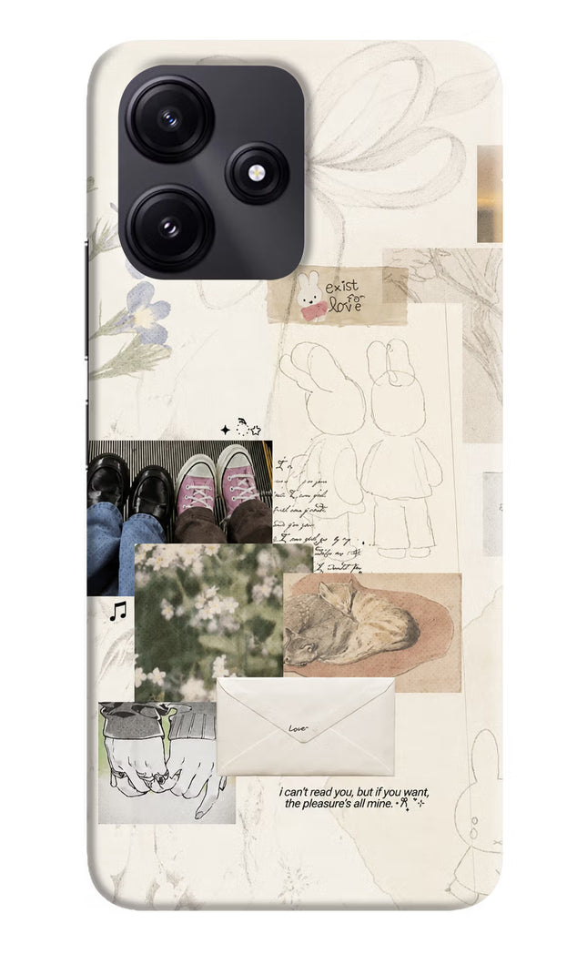 Soft Aesthetic Redmi 12 5G Hard Case Back Cover by Casekaro