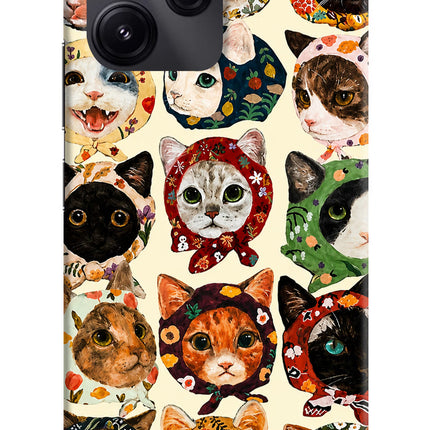 Cool Cat Redmi 12 5G Hard Case Back Cover by Casekaro