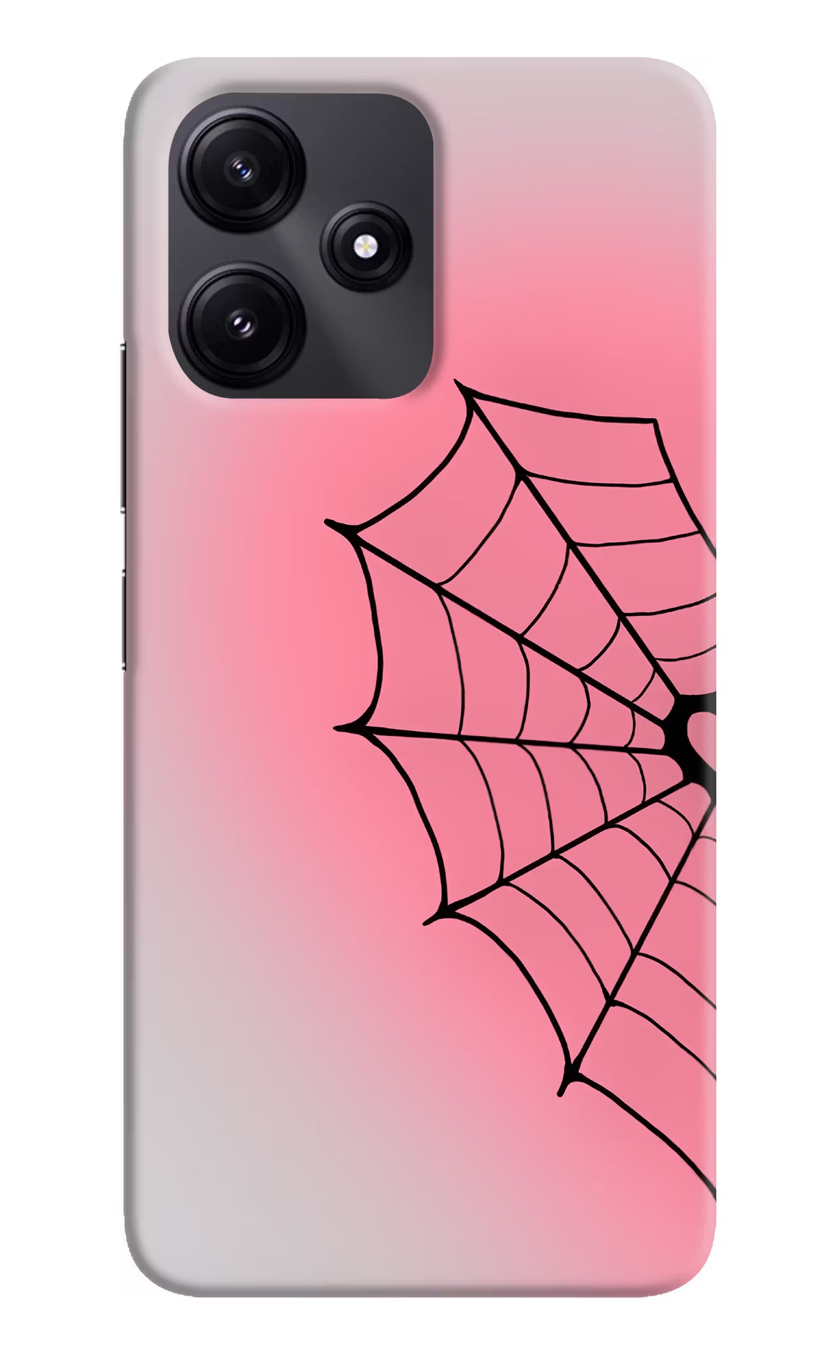 Pink Web Redmi 12 5G Back Cover