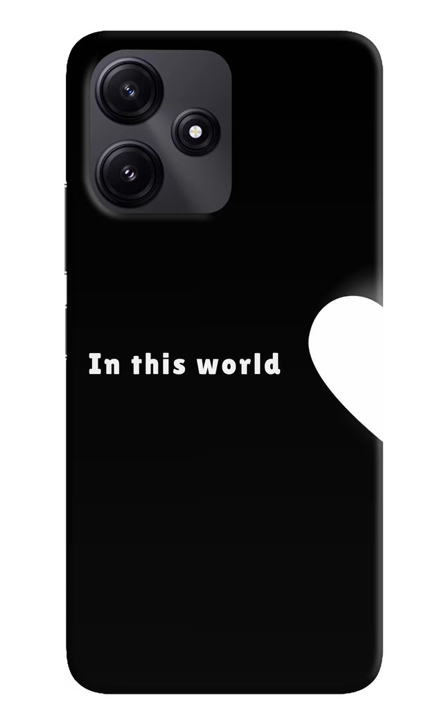 This World Redmi 12 5G Hard Case Back Cover by Casekaro