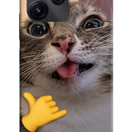Silly Cat Call Redmi 12 5G Hard Case Back Cover by Casekaro