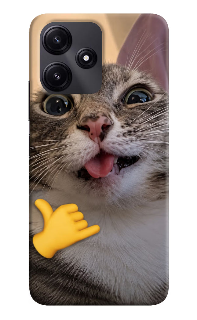Silly Cat Call Redmi 12 5G Hard Case Back Cover by Casekaro